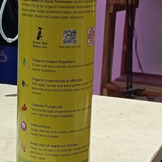 Organic Neem Oil 500ml (Ready to Spray)