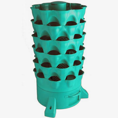 3-In-1 Organic Veggie Tower (Veggie Growth, Vermiculture, Kitchen Scrap Composting)