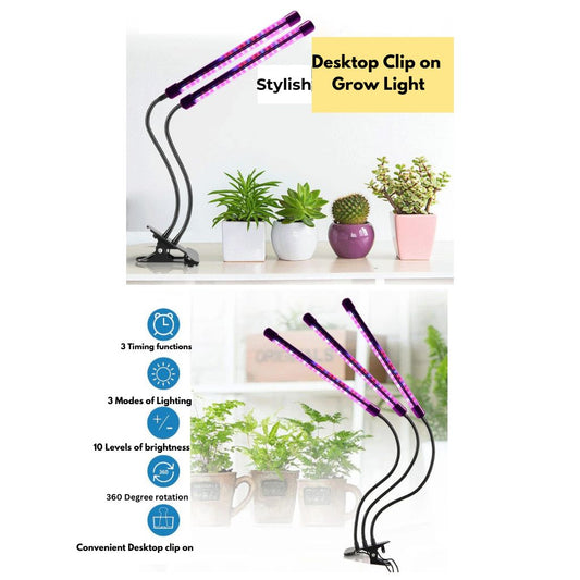 LED Grow Light 2 Tubes 20W