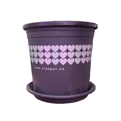 Pot with heart shape design