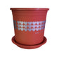 Pot with heart shape design