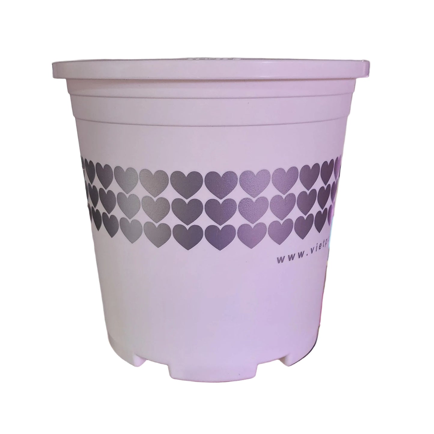 Pot with heart shape design