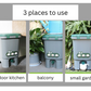 Compost Bin - come with: 15 L compost bin , 3 tools (scoop and cup), 1 packet EM powder