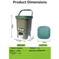 Compost Bin - come with: 15 L compost bin , 3 tools (scoop and cup), 1 packet EM powder