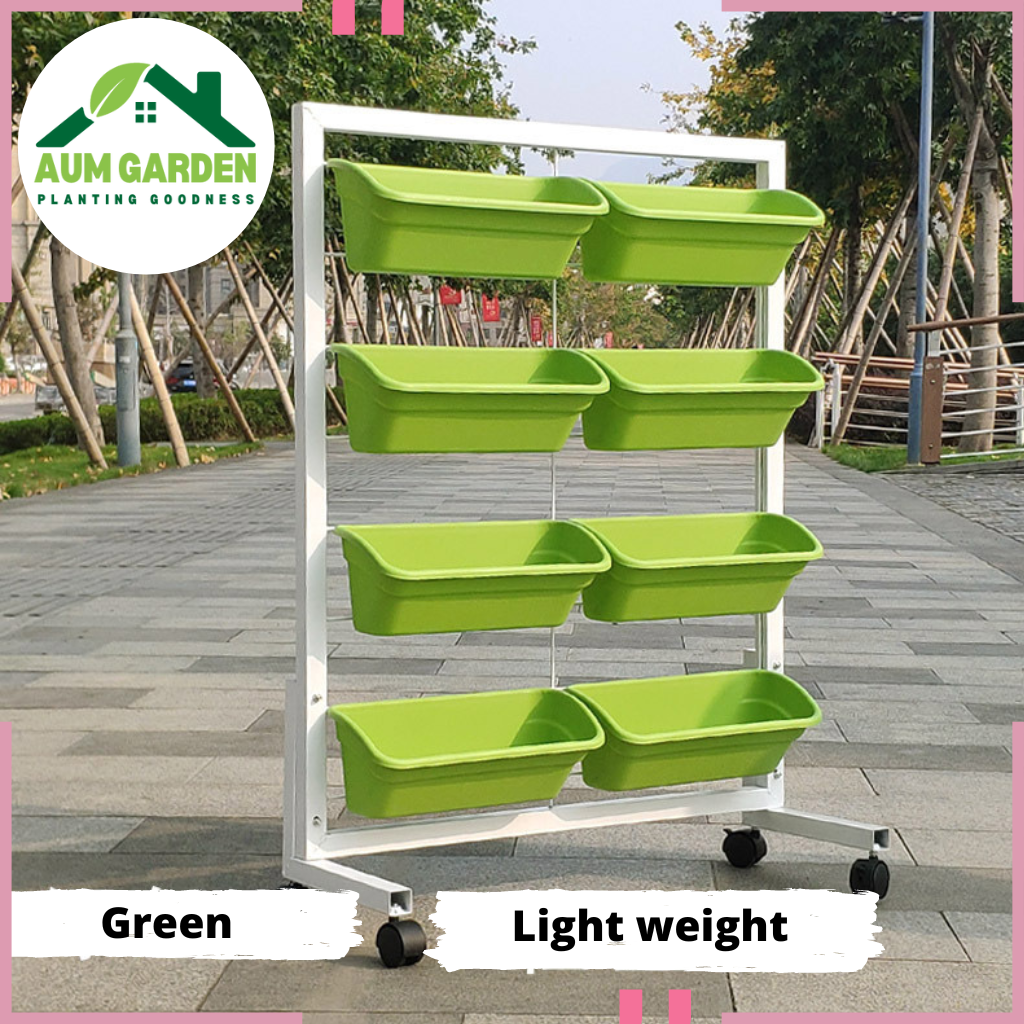 Vertical Garden 4 Tier Movable 8 Planters