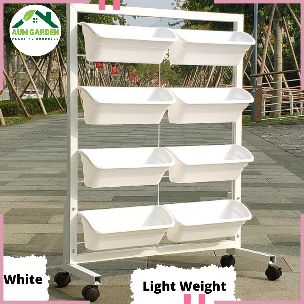 Vertical Garden 4 Tier Movable 8 Planters