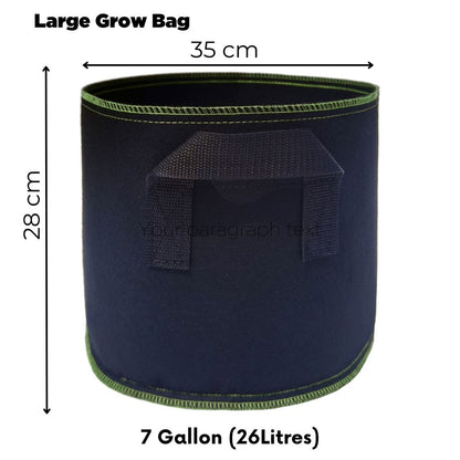 Fabric Grow Bag 1.5Gallon, 2 Gallon, 7 Gallon, 10 Gallon