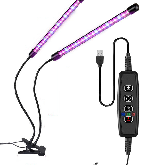 LED Grow Light 2 Tubes 20W